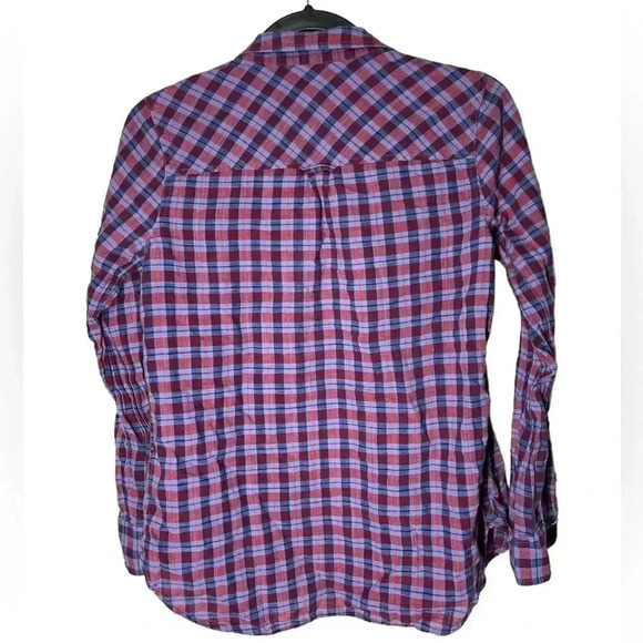 J. Crew Boy Plaid Button Down Size 4 - Picture 2 of 4